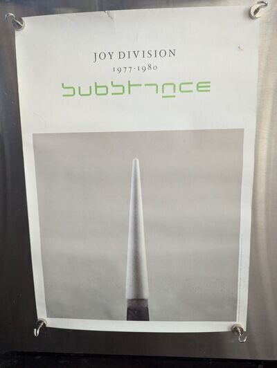 ULTRA RARE Vintage Joy Division Substance Poster 1988 Original 16.5 " 23.25"