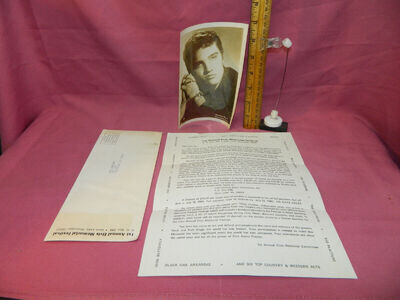 Autographed Elvis Photo and first annual Elvis memorial festival letter MUST SEE