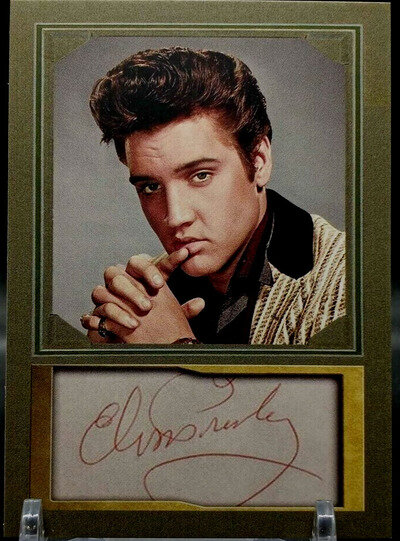 ELVIS PRESLEY / AUTOGRAPH CARD / D. GORDON