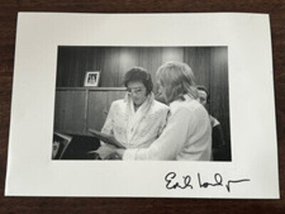 Elvis And Erik Lorenzen Photo / Autograph By Erik / Direct From Memphis