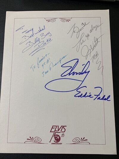 Friends Of Elvis Autograph Sheet 1992 / Dick Grob/ LeGault / Direct From Memphis