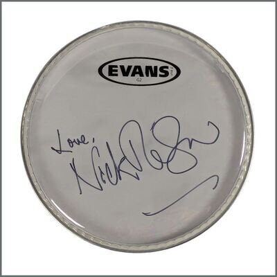 Pink Floyd Nick Mason Signed Drumhead (UK)