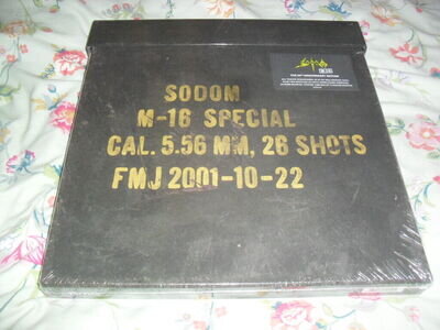 SODOM -M-16- AWESOME VERY RARE LIMITED EDITION MASSIVE BOX SET 4 LP EXTRAS NEW