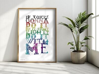 ❤ GEORGE MICHAEL ❤ I'm Your Man - song lyrics poster art print wham #26