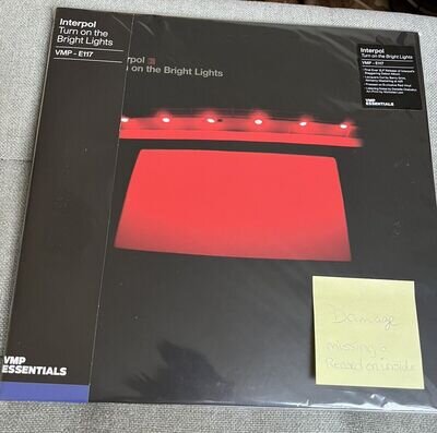 Interpol Turn On The Bright Lights VMP LP Red Vinyl Me Please NM 1 LP Only!