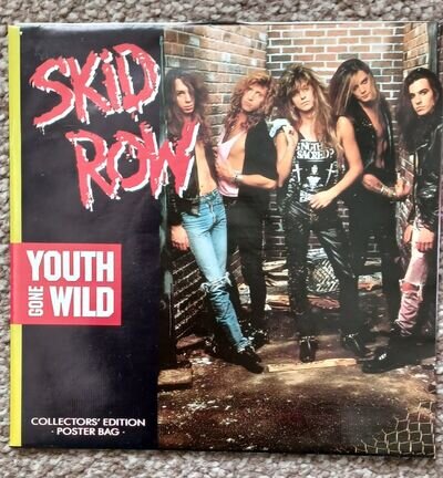 Skid Row - Youth Gone Wild - UK 7" Single Collector's Edition Poster Bag