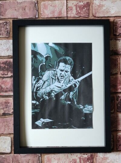 The Clash Joe strummer Pop Art Tribute Poster Print