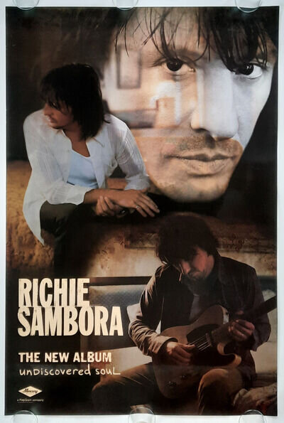 +++ 1999 RICHIE SAMBORA Promotion Poster Album "Undiscovered" 1st print