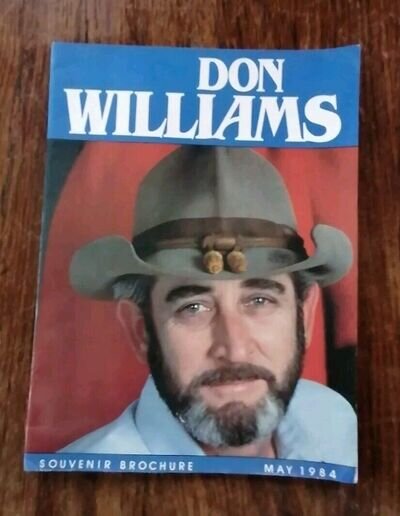 Vintage Don Williams Souvenir Brochure May 1984 Signed 3 Autographs Programme