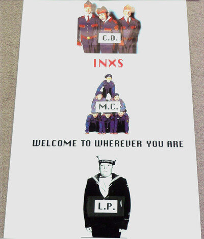 INXS Unused UK Promo Poster for Welcome To Wherever You Are Album 28" x 19"