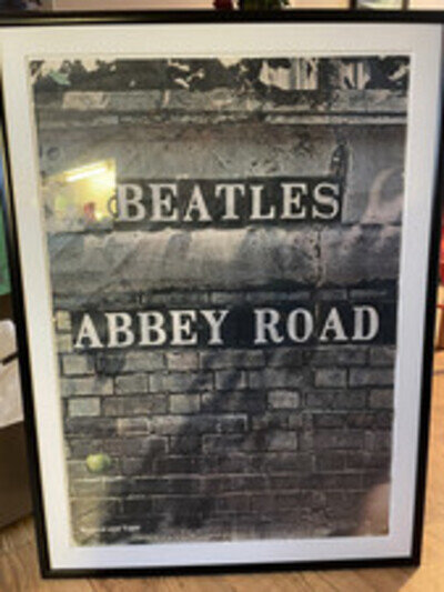 Original Beatles Abbey Road Promo Poster Stunning