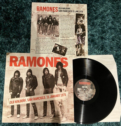 The Ramones - Old Waldorf San Francisco Black Vinyl LP Record