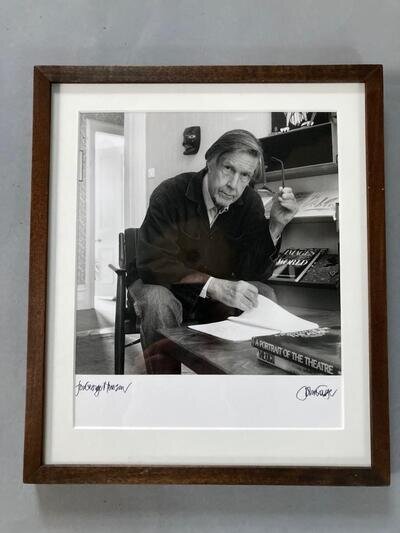 John Cage, Composer, SIGNED photograph, framed & glazed, circa 1990