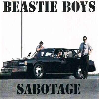 BEASTIE BOYS Sabotage BANNER 2x2 Ft Fabric Poster Tapestry Flag album cover art