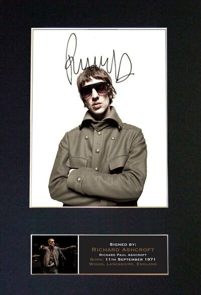 RICHARD ASHCROFT The Verve Signed Autograph Mounted Photo Repro A4 Print 657