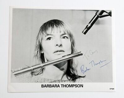 Barbara Thompson ( Jazz Sax) Hand signed autograph Photo