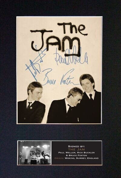 THE JAM Mounted Signed Autograph Photo Print A4 #709