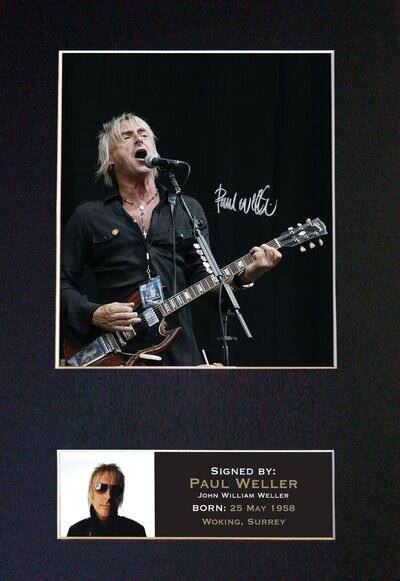 PAUL WELLER Mounted Signed Autograph Photo Print A4 #88