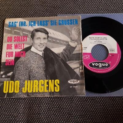 7" Single Vinyl Udo Jürgens - Sag' ihr, ich lass sie grüssen