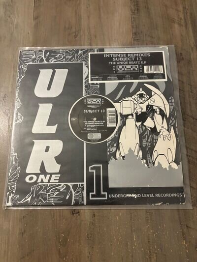 SUBJECT 13 - THE UNIQE BEATZ EP - 1993 - BREAKBEAT, HARDCORE, 12” VINYL RECORD.