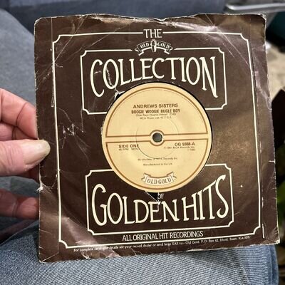 ANDREWS SISTERS - Boogie Woogie Bugle Boy 7” Single Vinyl Record Old Gold Vg