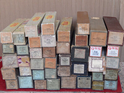 Great Selection of Vintage, Antique Pianola Player Piano Rolls Variety of brands