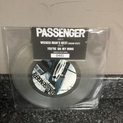 7" LIMITED EDITION CLEAR VINYL SINGLE PASSENGER WICKED MAN'S REST PASSVS001 NEW