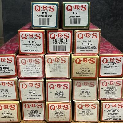 QRS Player Roll -Antique/Vintage Pianola - Queen, Beatles, Fats Waller Selection