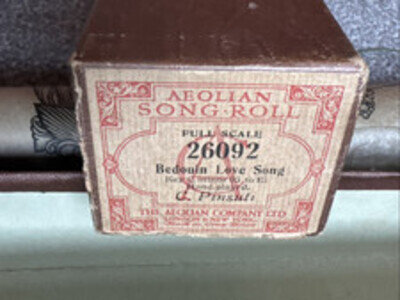 Vintage Aeolian Song Roll Full Scale 26092 Bedouin Love Song