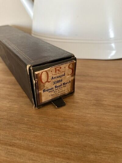 Antique Player Piano Music Rolls QRS Repasz Band March Player Piano Sheet Roll