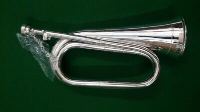 CC Professional Silver plated, Tuneable Bugle with Mouthpiece/Bb Tune able Bugle