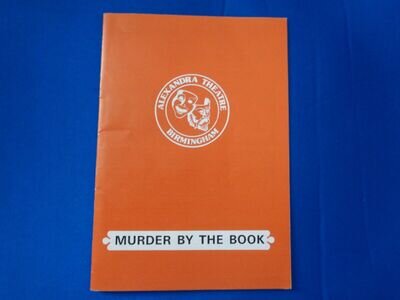 RAY LONNEN, ELIZABETH SEAL Murder By The Book. Theatre programme Birmingham 1985