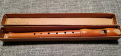 Vintage ? Wooden Children's recorder, Boxed