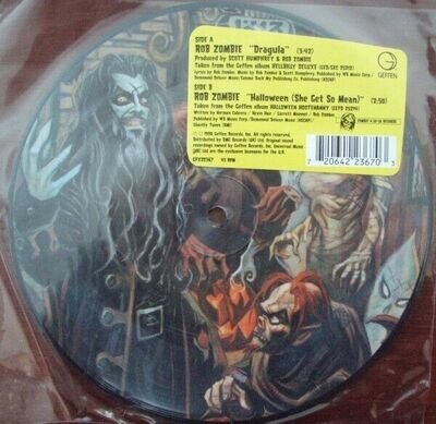 ROB ZOMBIE - DRAGULA / HALLOWEEN (SHE GET SO MEAN) (PICTURE DISC VINYL 7") NEW