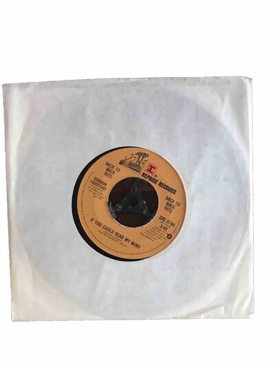 Gordon Lightfoot, 7" Vinyl, If You Could Read My Mind/Me & Bobby McGee (1970)