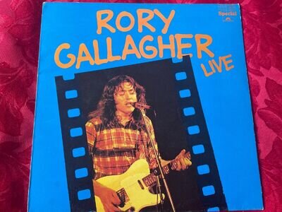 RORY GALLAGHER - RORY GALLAGHER LIVE. 1977 COMPILATION VINYL LP *EX+ AUDIO*