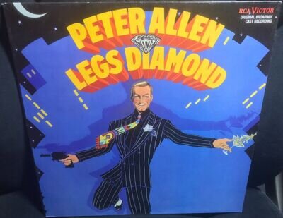 LEGS DIAMOND original broadway cast PETER ALLEN 1989 US RCA VICTOR LP RECORD