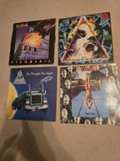 4 X Def Leppard Viynl Bundle