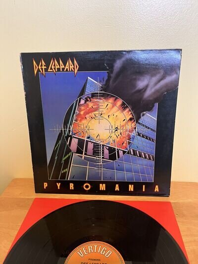 Def Leppard ‎–Pyromania : Vertigo ‎– VERS 2, METAL Vinyl, LP, Album