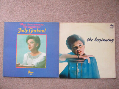 Judy Garland. The Beginning / The Uncollected Judy. Two Vinyl 33rpm Albums.