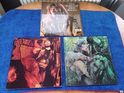 John Mayall x 3 LPs - Blues from Laurel canyan/Bare Wires/World of/ First EX