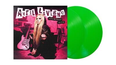 AVRIL LAVIGNE - GREATEST HITS 2X NEON GREEN VINYL LP (NEW)