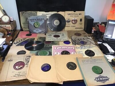 Vintage Job Lot Of 24 78 Rpm Vinyl Records From The 1920’s 30’s And Later