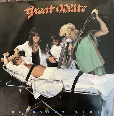 GREAT WHITE ~ Recovery : Live!~ 12" LP (EMS1302) 1988 EXC