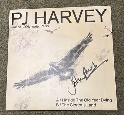 PJ P J Harvey John Parish Signed Single I Inside Old Year Dying. Grey 900 Copies