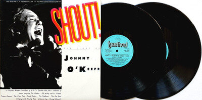 Shout!-The Story Of Johnny O'Keefe Vinyl 2LP 1986 Festival Records RML 54003/4