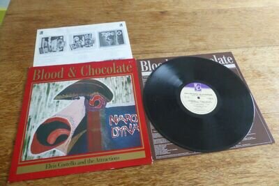 Elvis Costello & The Attractions Blood & Chocolate UK 1st IMP X FIEND 80 Rock LP