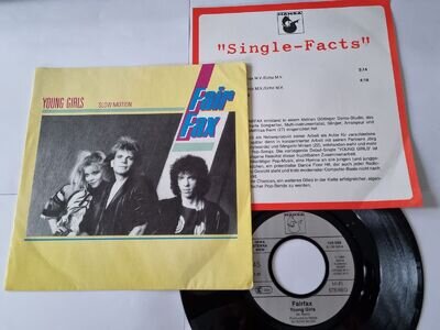 7" Single Fairfax/ Matthias Reim - Young girls Vinyl Germany WITH PROMO FACTS