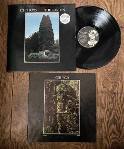 John Foxx The Garden Vinyl LP Record 1981 V2194 +Inner +Church Booklet EX/EX