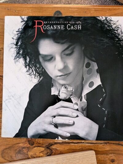 ROSANNE CASH Retrospective 1979-1989 vinyl LP + INNER Seven Year Ache best of